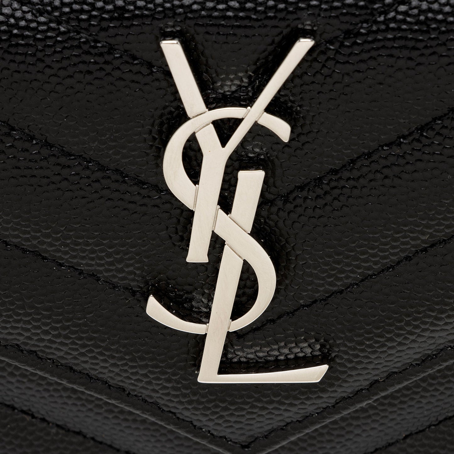 Saint Laurent Matelasse Grain de Poudre Monogram Envelope Small Wallet IW3B5H