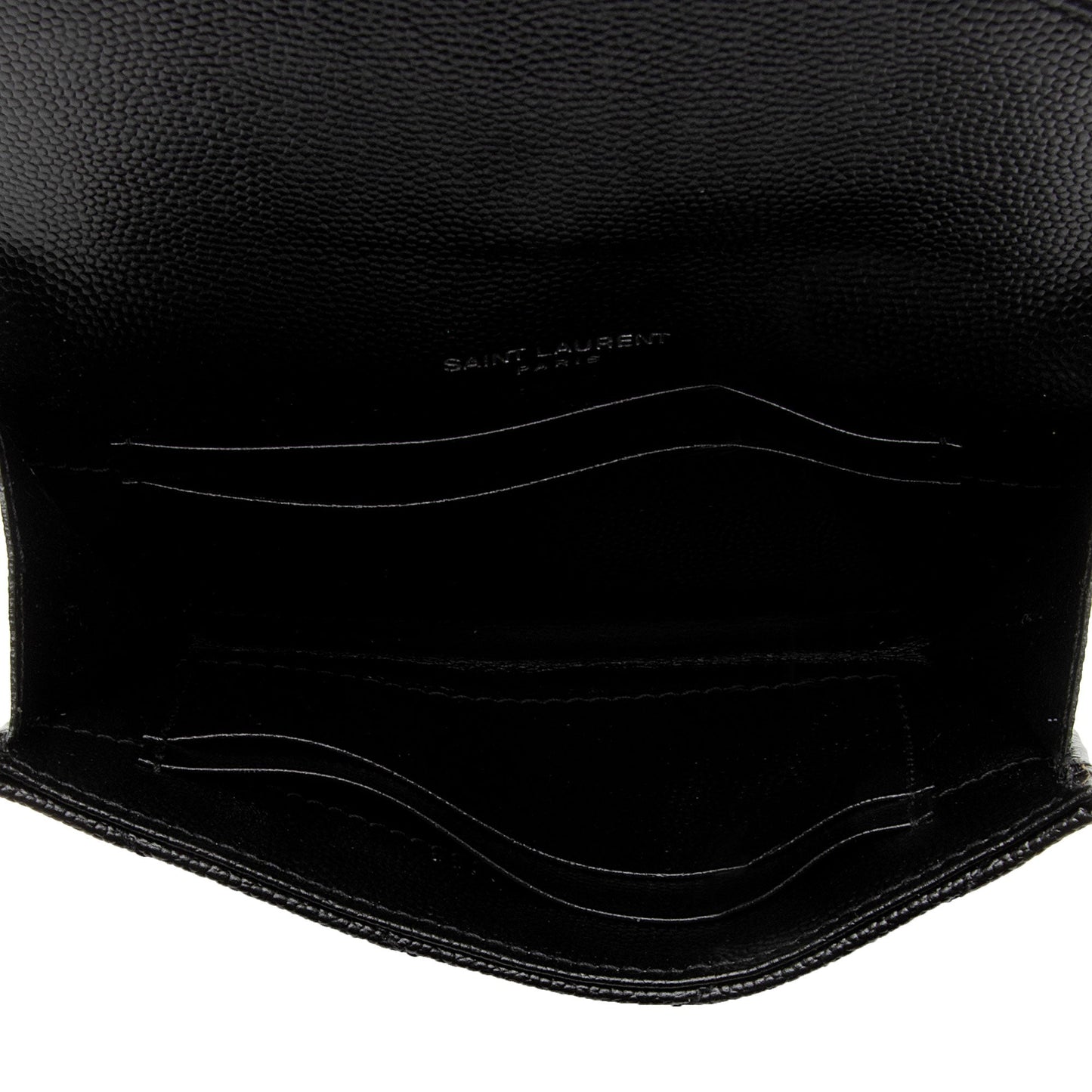 Saint Laurent Matelasse Grain de Poudre Monogram Envelope Small Wallet IW3B5H