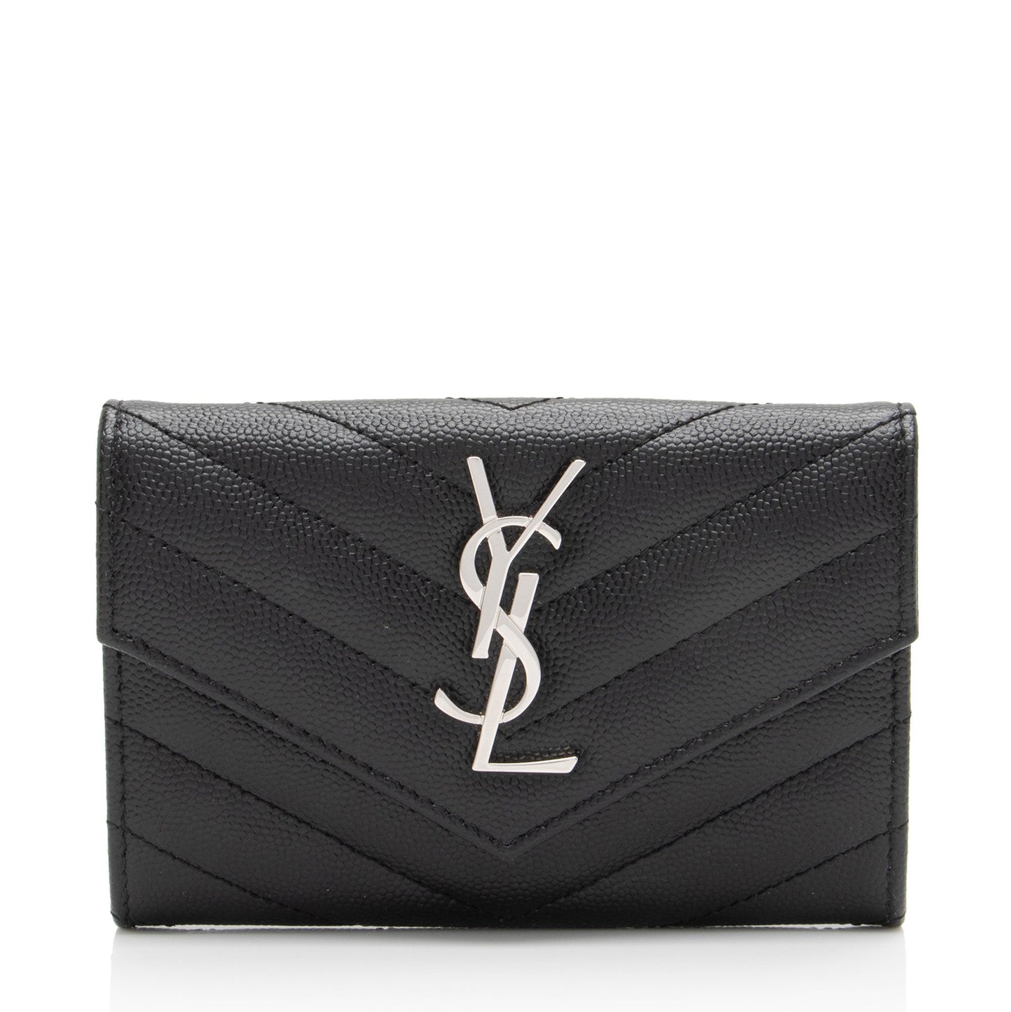 Saint Laurent Matelasse Grain de Poudre Monogram Envelope Small Wallet zEUzOS