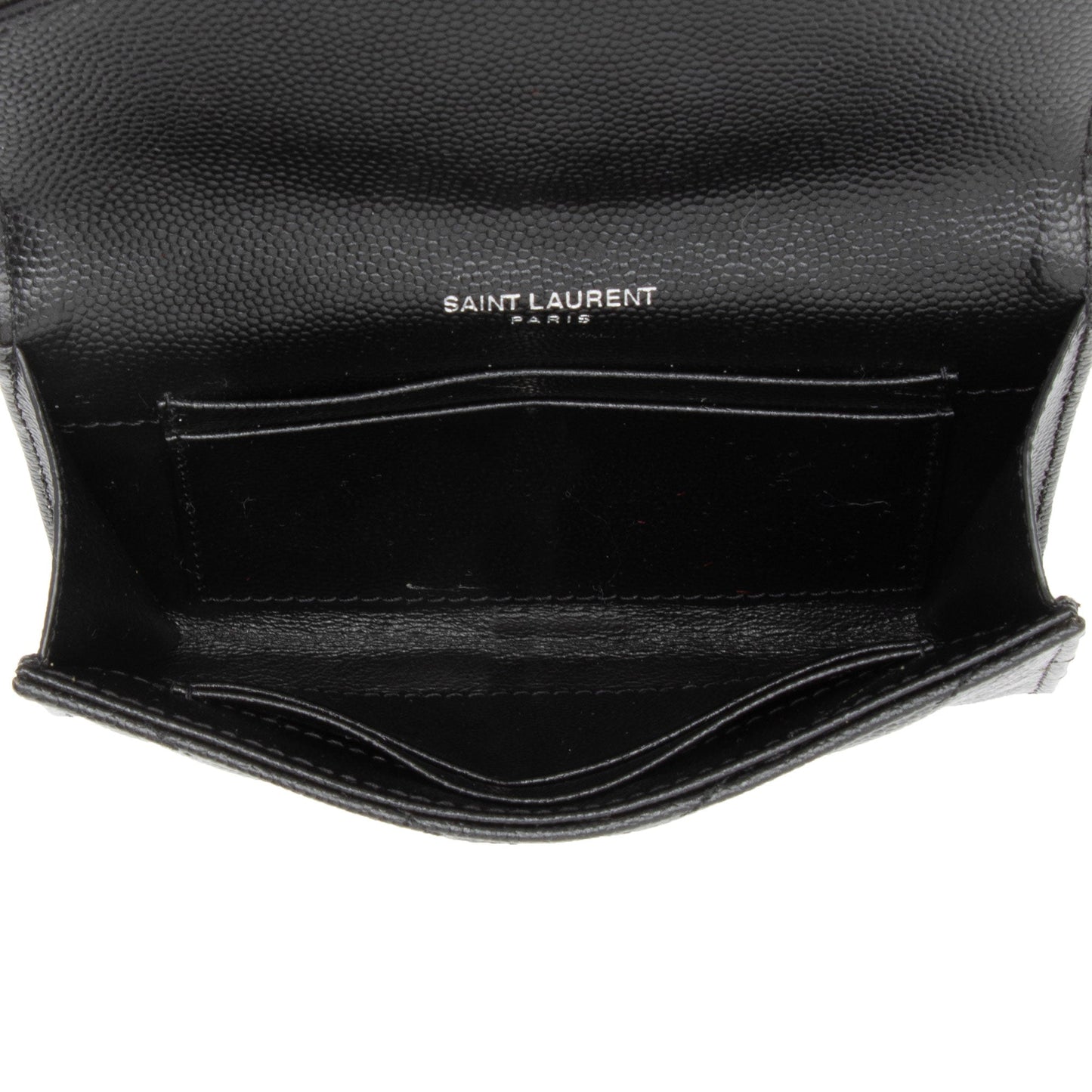 Saint Laurent Matelasse Grain de Poudre Monogram Envelope Small Wallet zEUzOS