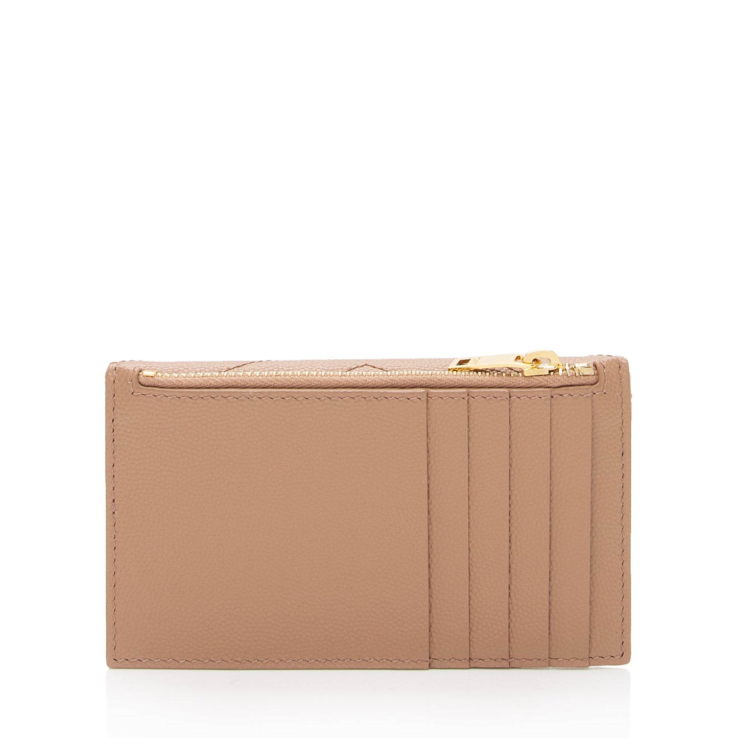 Saint Laurent Matelasse Grain de Poudre Monogram Fragments Flap Card Case 9N5wrw