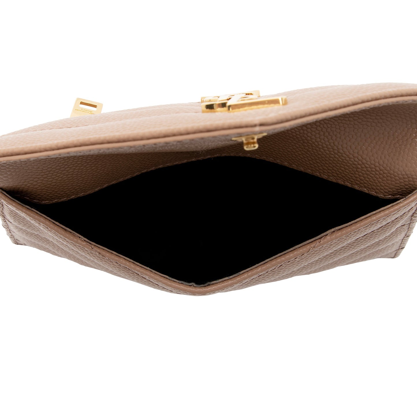 Saint Laurent Matelasse Grain de Poudre Monogram Fragments Flap Card Case 9N5wrw