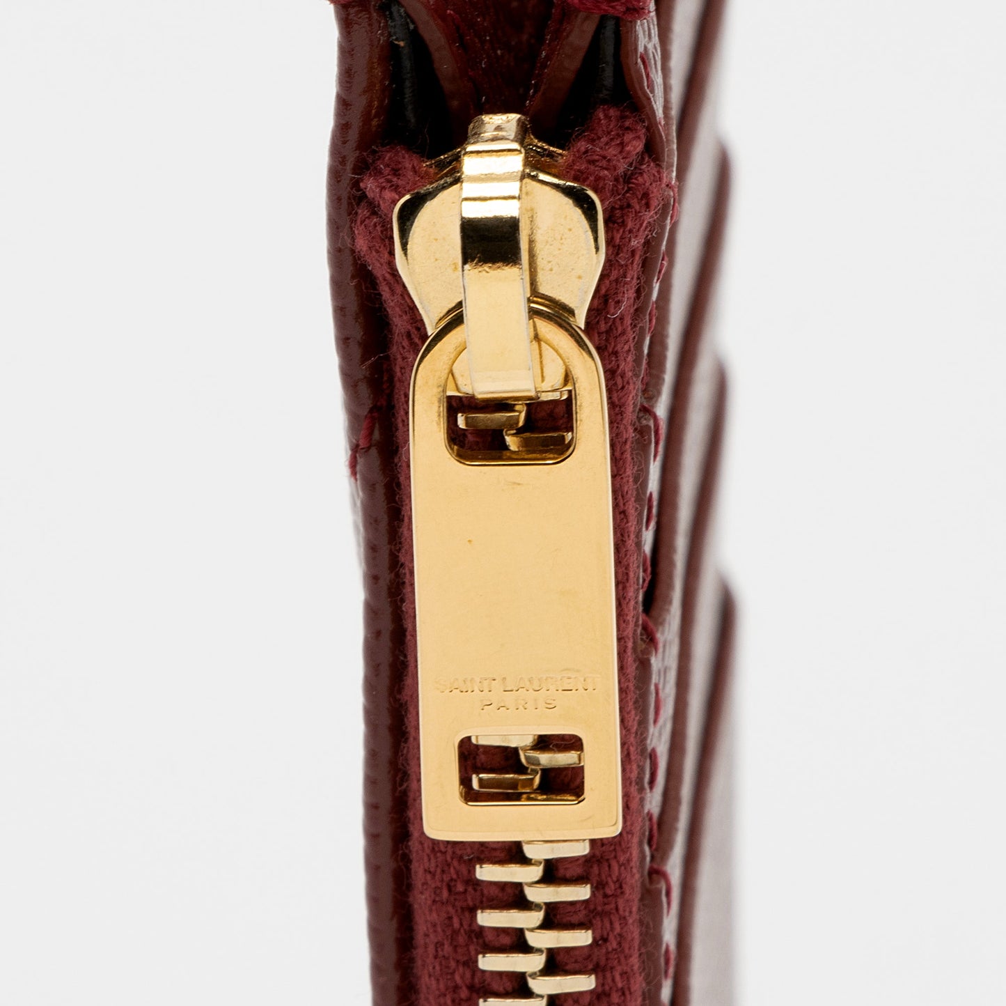 Saint Laurent Matelasse Grain de Poudre Monogram Fragments Zipper Card Case xj3XtJ