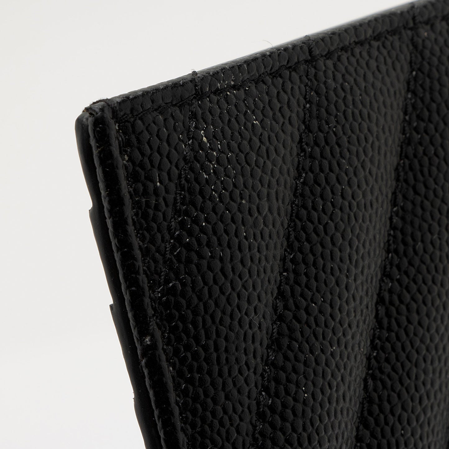 Saint Laurent Matelasse Grain de Poudre Monogram Fragments Zipper Card Case 664zHh
