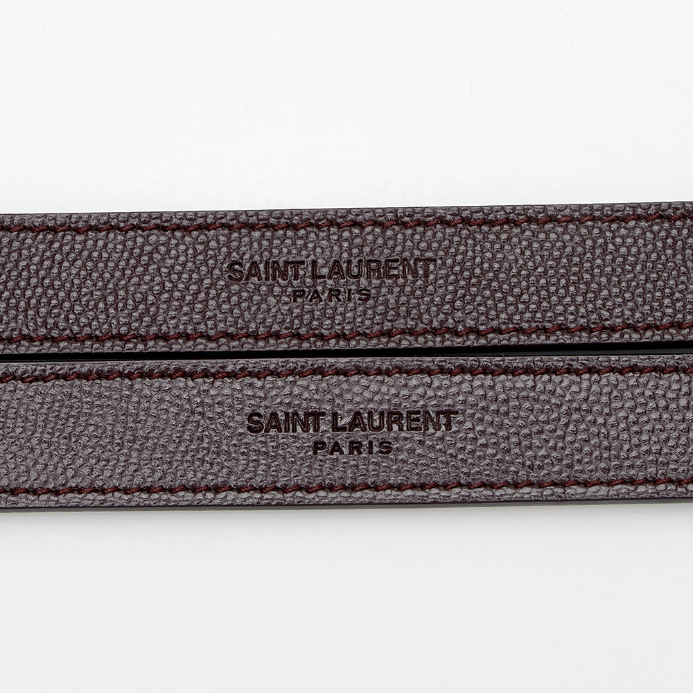 Saint Laurent Matelasse Grain de Poudre Monogram Large Shoulder Bag 18343