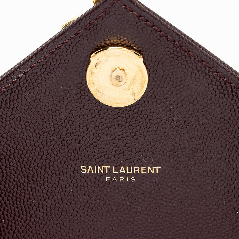 Saint Laurent Matelasse Grain de Poudre Monogram Large Shoulder Bag 18343
