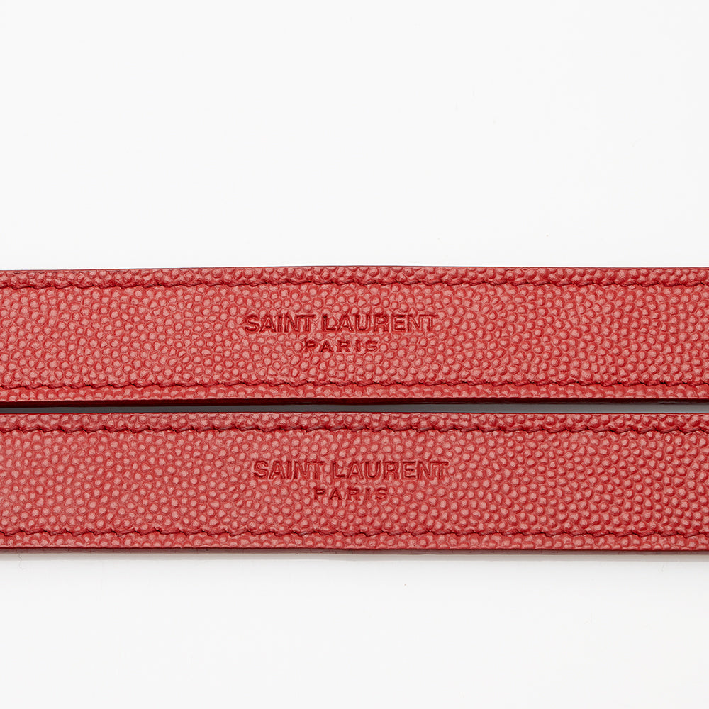 Saint Laurent Matelasse Grain de Poudre Monogram Large Shoulder Bag 21121