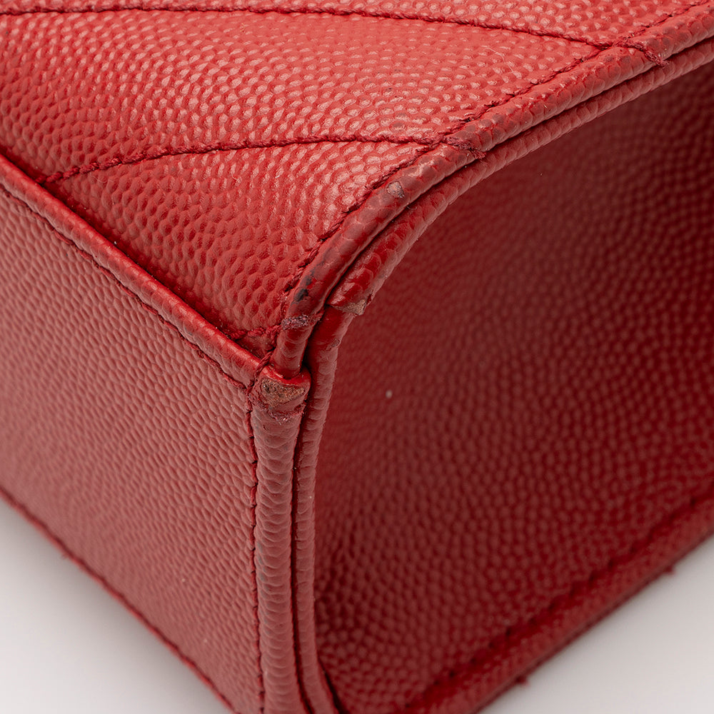 Saint Laurent Matelasse Grain de Poudre Monogram Large Shoulder Bag 21121