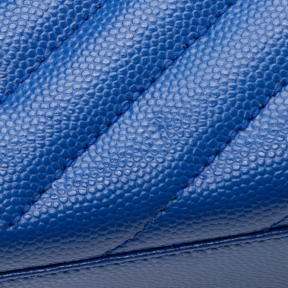Saint Laurent Matelasse Grain de Poudre Monogram Large Shoulder Bag 21620