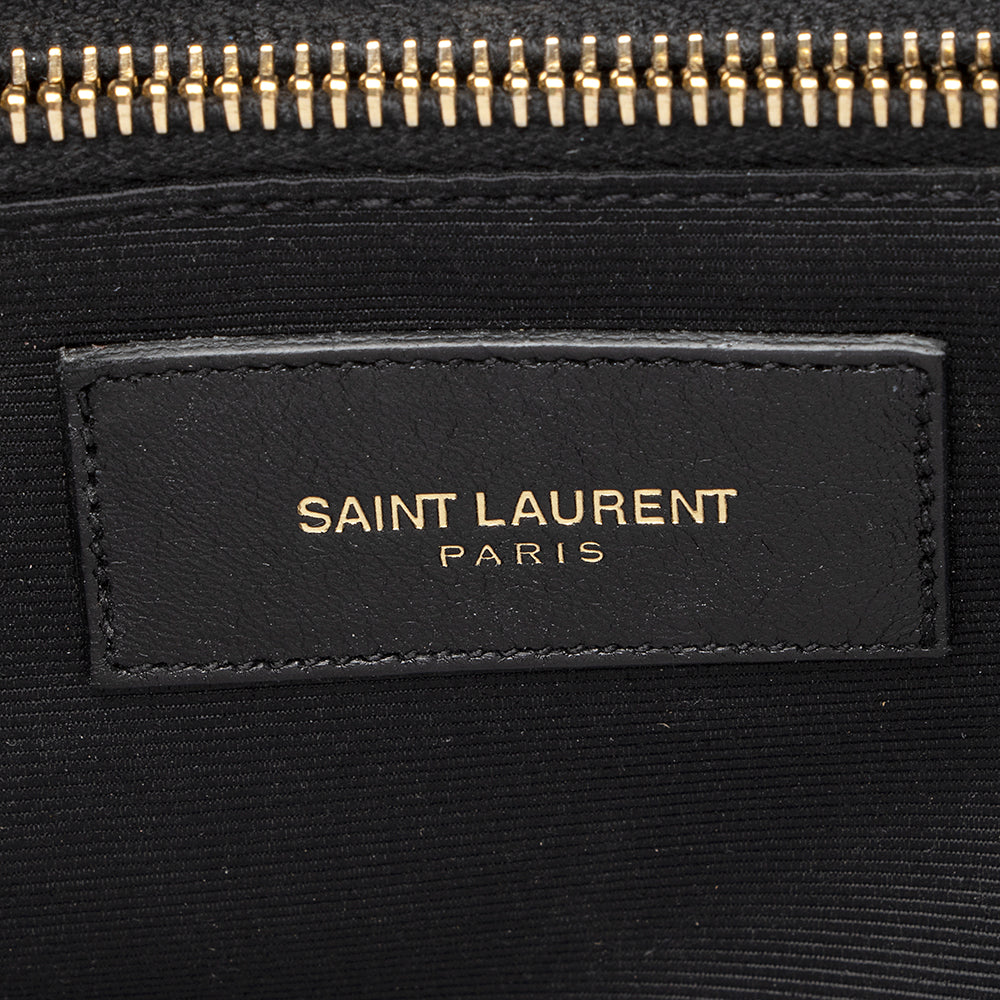 Saint Laurent Matelasse Grain de Poudre Monogram Large Shoulder Bag 21620