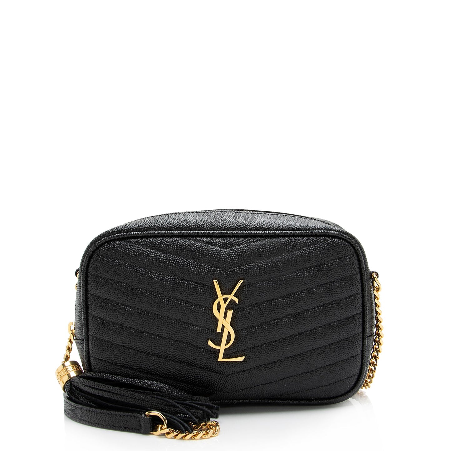 Saint Laurent Matelasse Grain de Poudre Monogram Lou Mini Camera Bag - FINAL SALE 23811