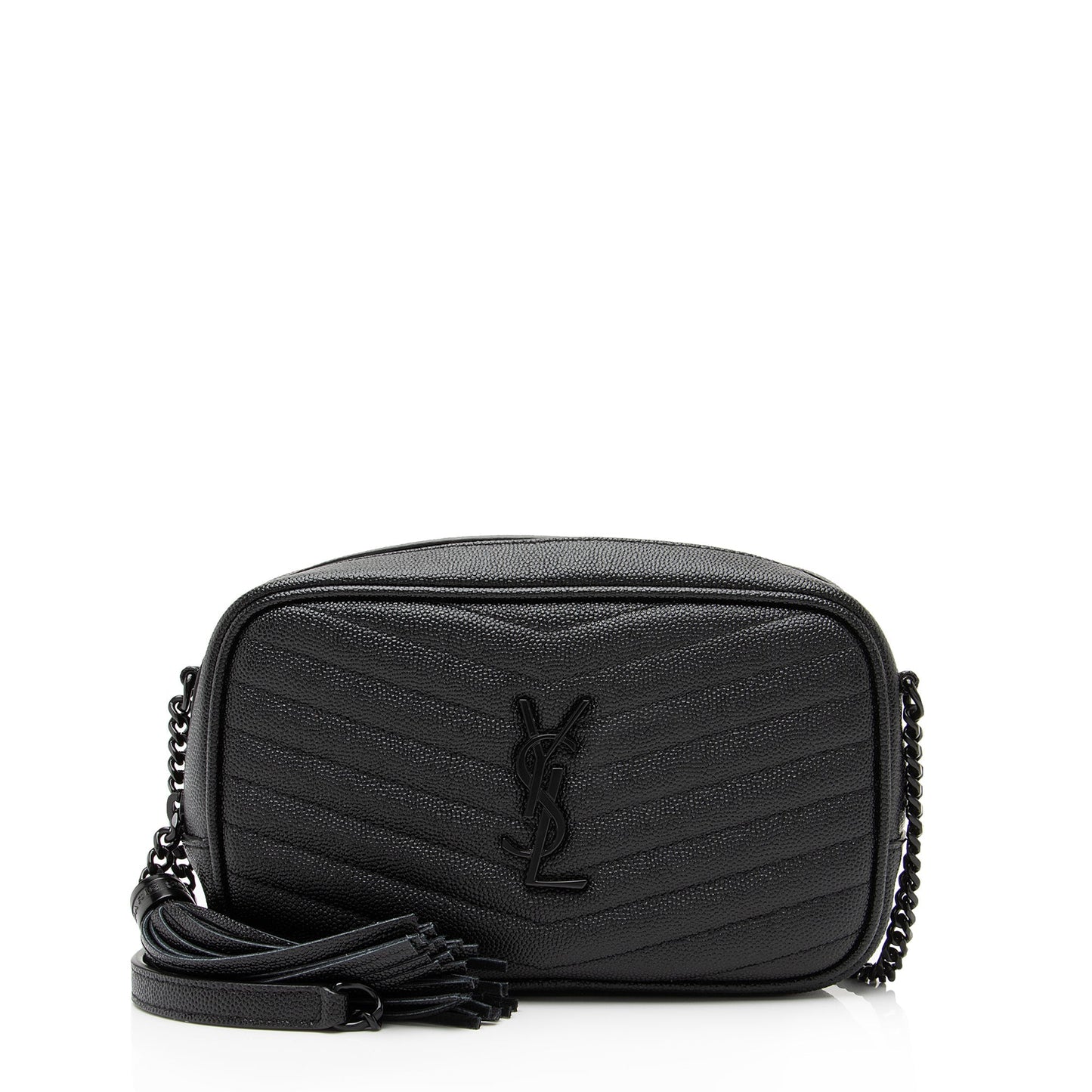 Saint Laurent Matelasse Grain de Poudre Monogram Lou Mini Camera Bag OVTrYb