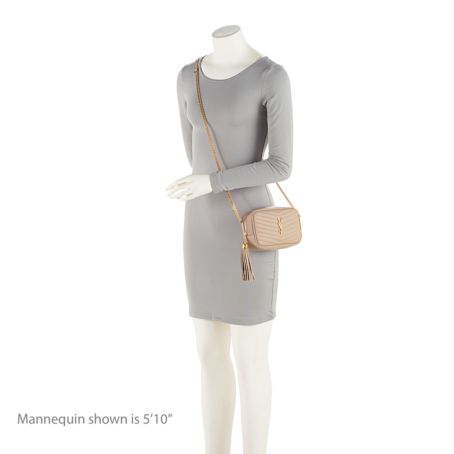 Saint Laurent Matelasse Grain de Poudre Monogram Lou Mini Camera Bag T7Shs9