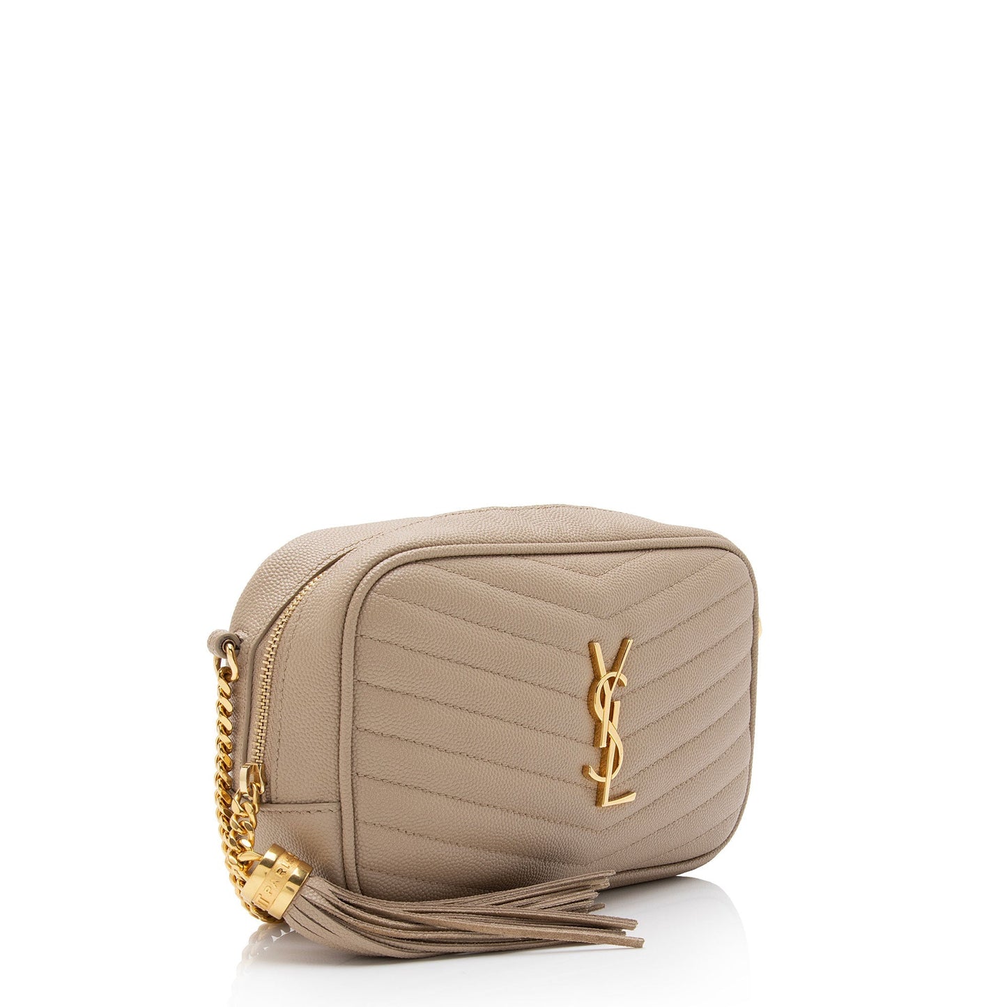 Saint Laurent Matelasse Grain de Poudre Monogram Lou Mini Camera Bag T7Shs9