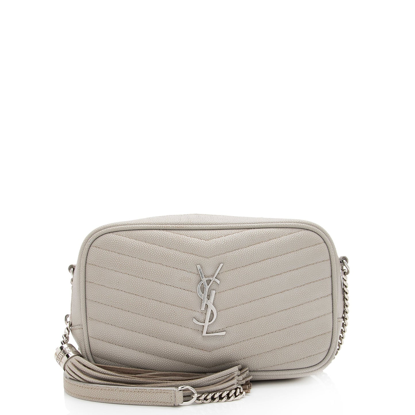 Saint Laurent Matelasse Grain de Poudre Monogram Lou Mini Camera Bag kKekCc
