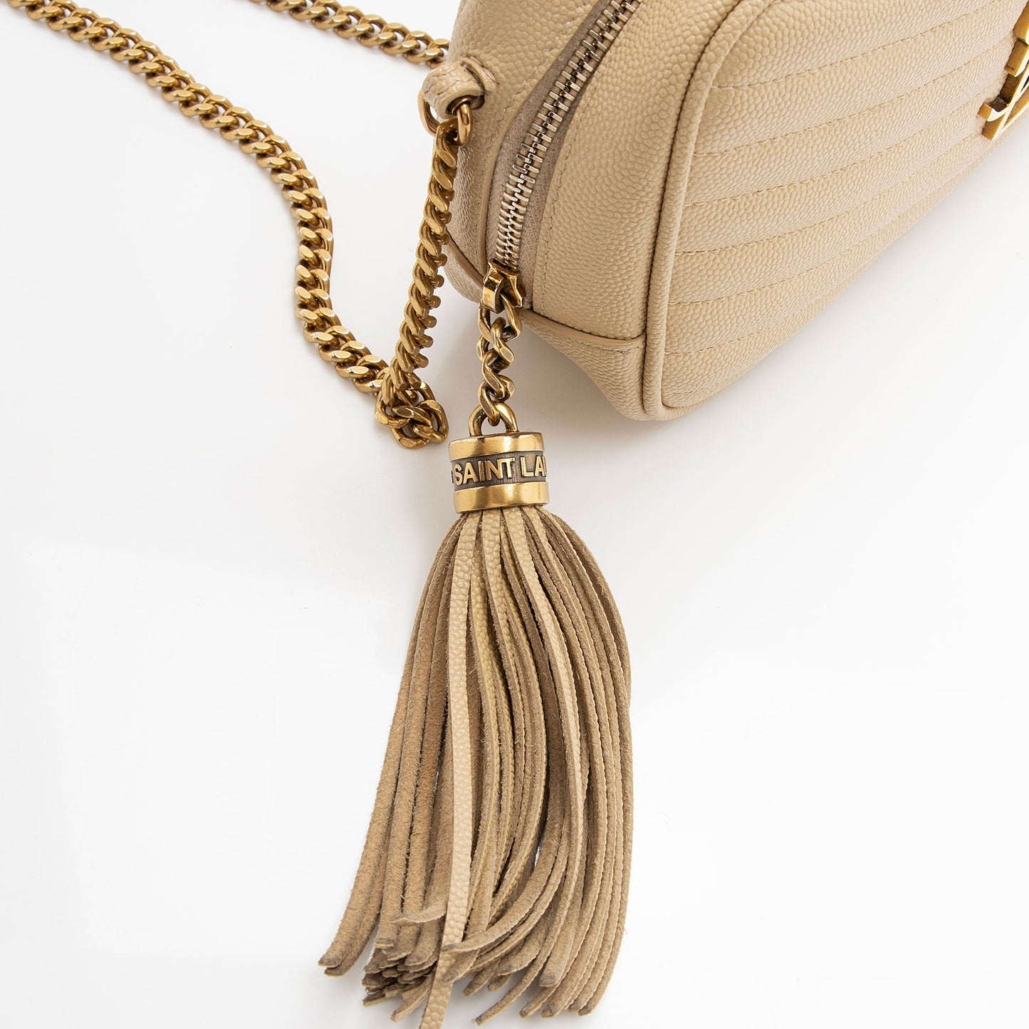 Saint Laurent Matelasse Grain de Poudre Monogram Lou Mini Camera Bag e52Zwb