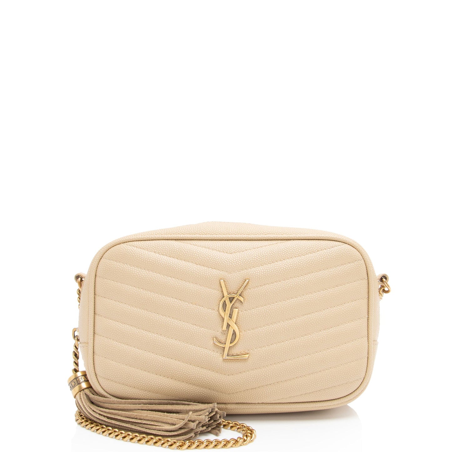 Saint Laurent Matelasse Grain de Poudre Monogram Lou Mini Camera Bag e52Zwb