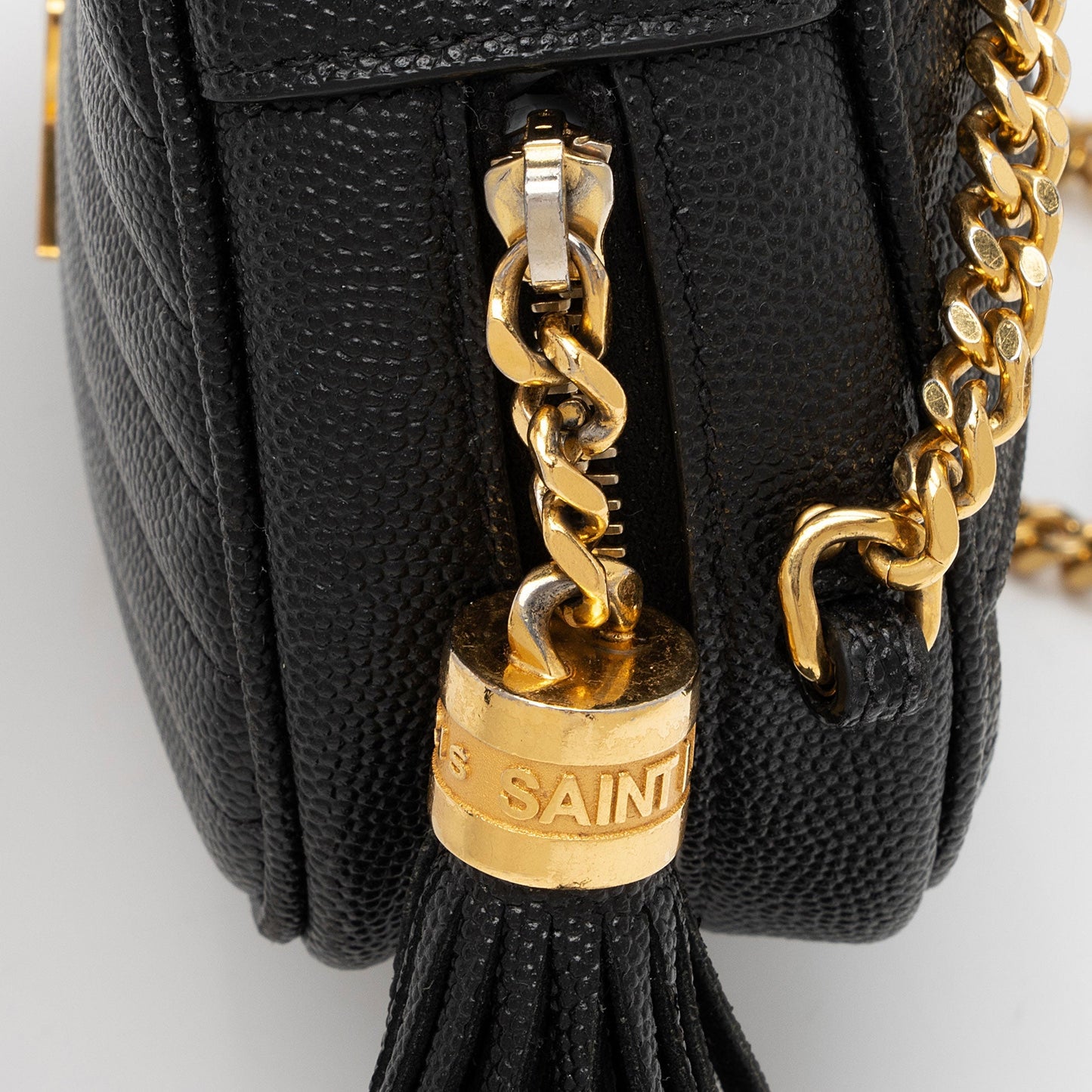 Saint Laurent Matelasse Grain de Poudre Monogram Lou Mini Camera Bag mLGuHp
