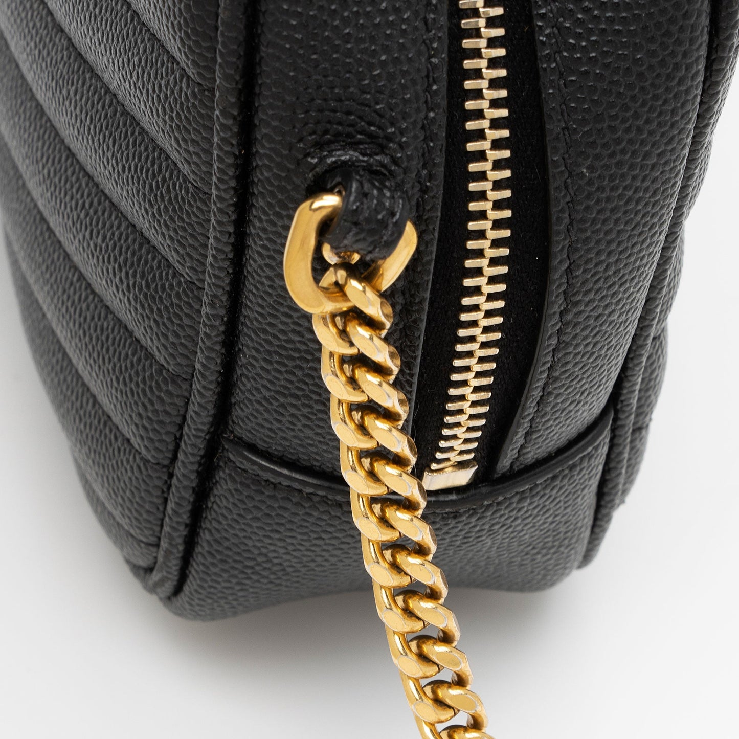 Saint Laurent Matelasse Grain de Poudre Monogram Lou Mini Camera Bag mLGuHp