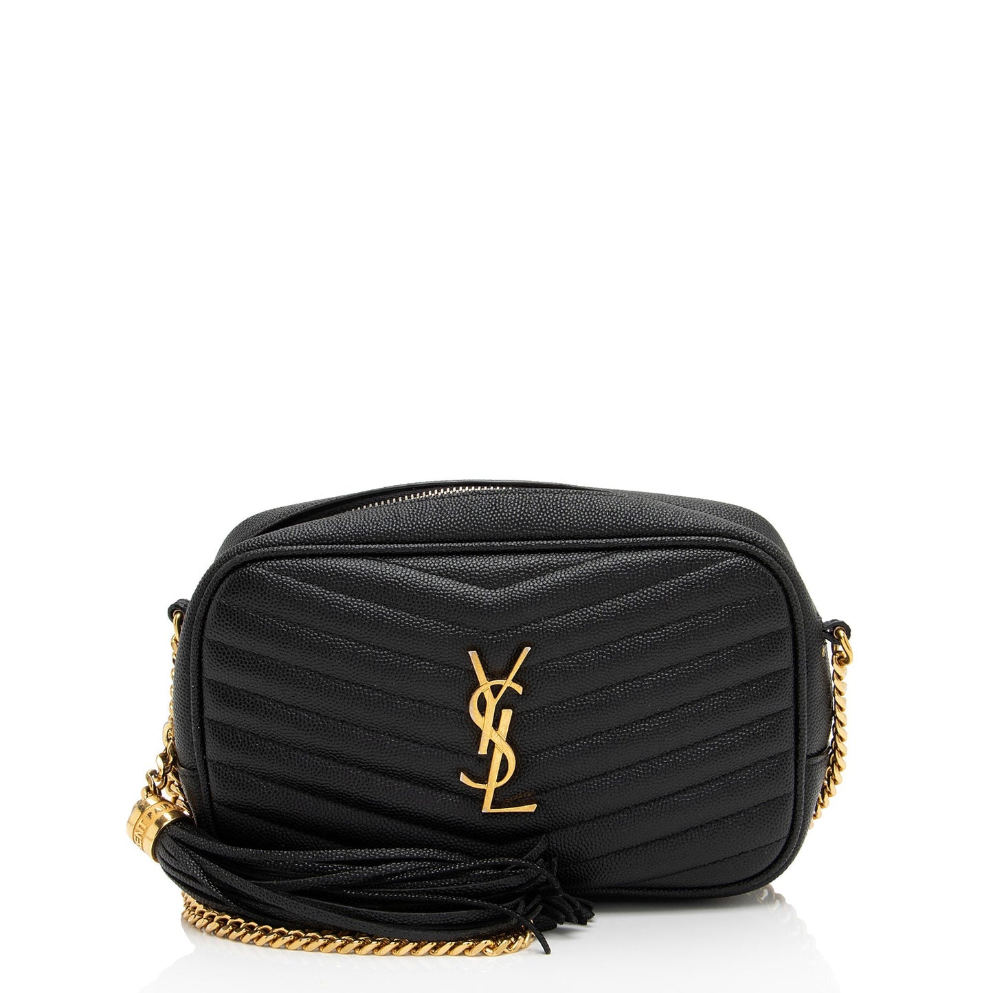 Saint Laurent Matelasse Grain de Poudre Monogram Lou Mini Camera Bag mLGuHp