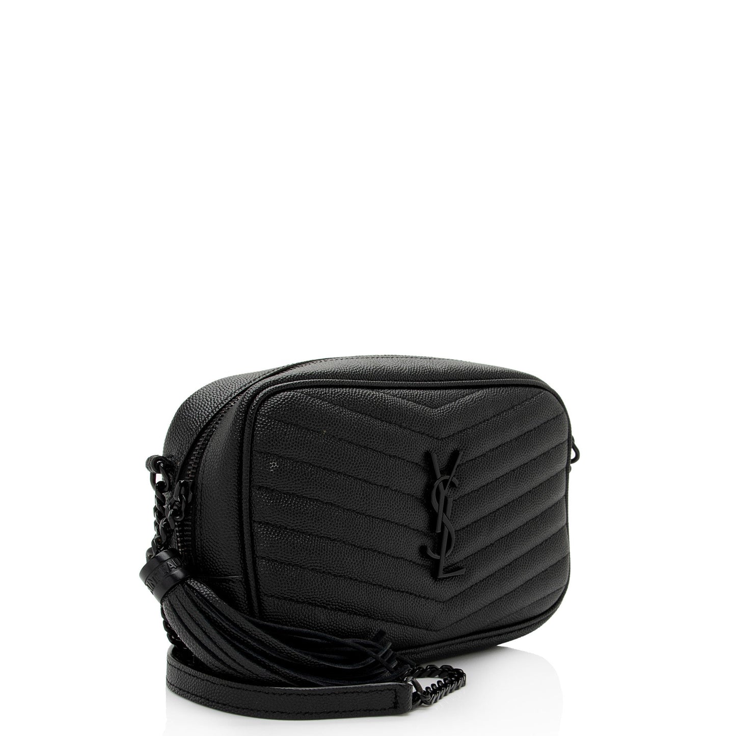 Saint Laurent Matelasse Grain de Poudre Monogram Lou Mini Camera Bag CGmBSW