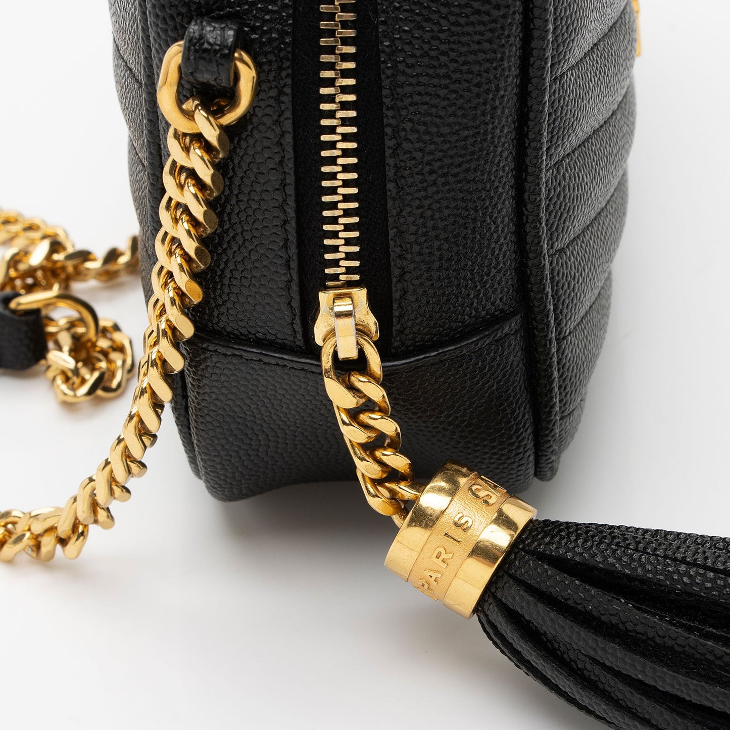 Saint Laurent Matelasse Grain de Poudre Monogram Lou Mini Camera Bag sRcb5h