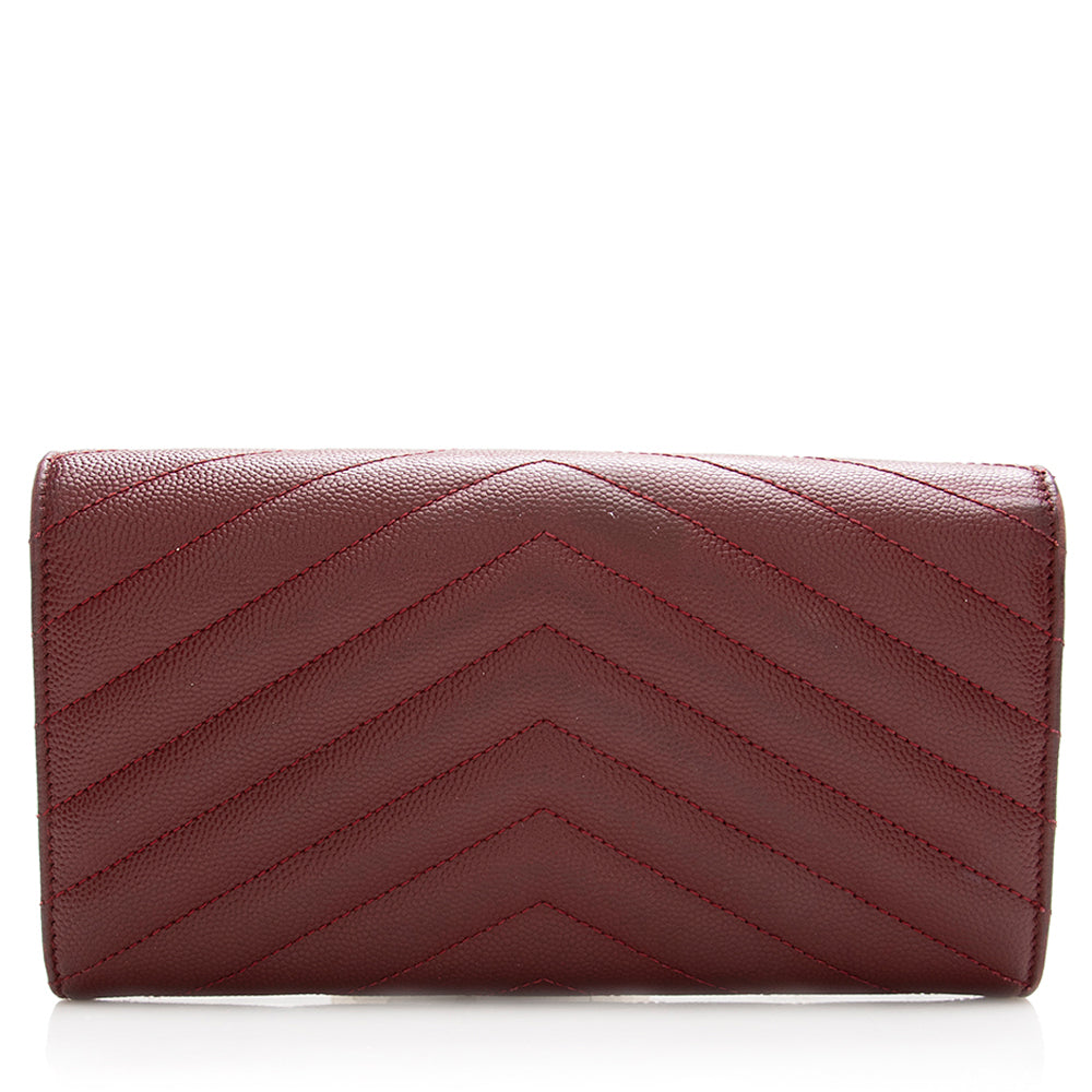 Saint Laurent Matelasse Grain de Poudre Monogram Wallet 18247