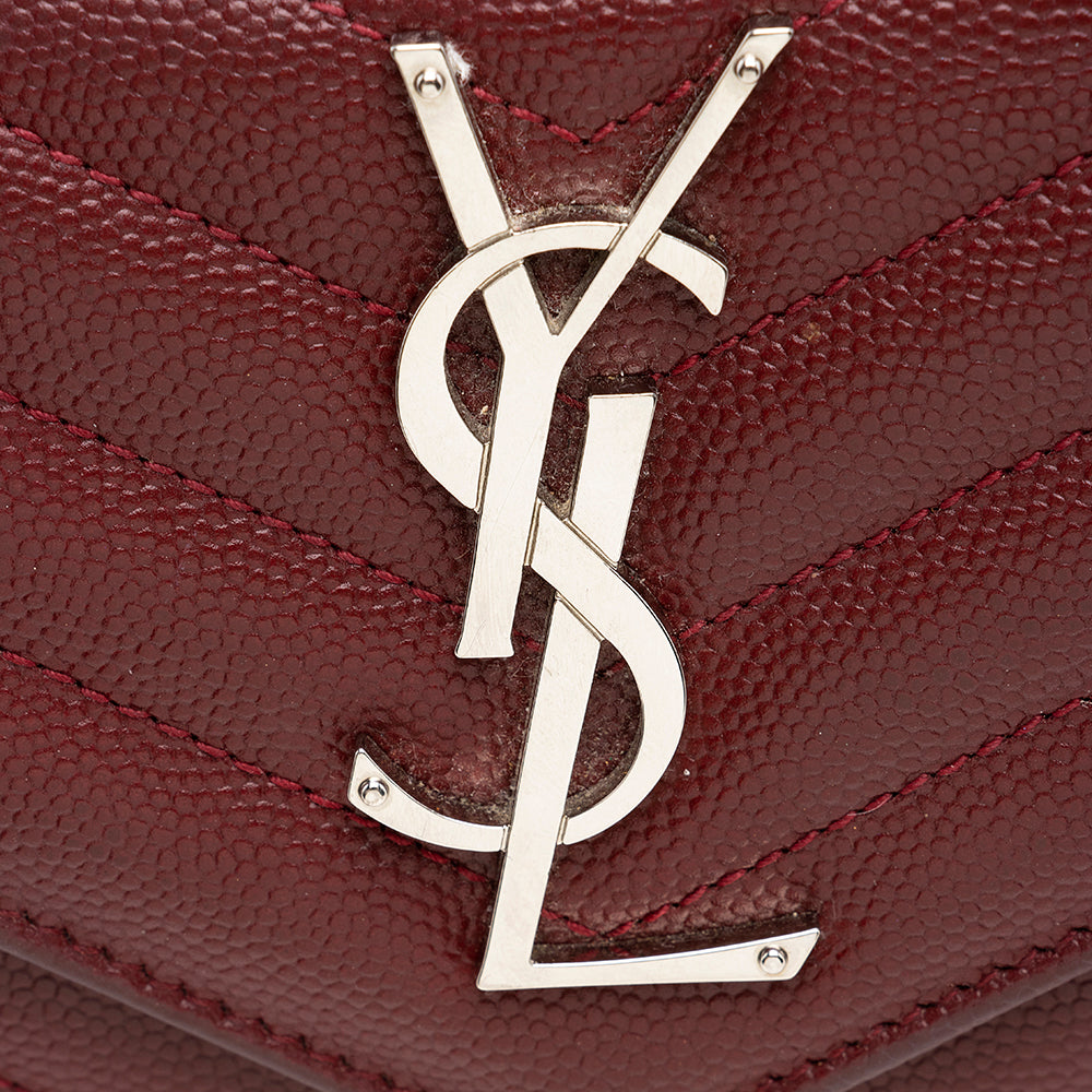Saint Laurent Matelasse Grain de Poudre Monogram Wallet 18247