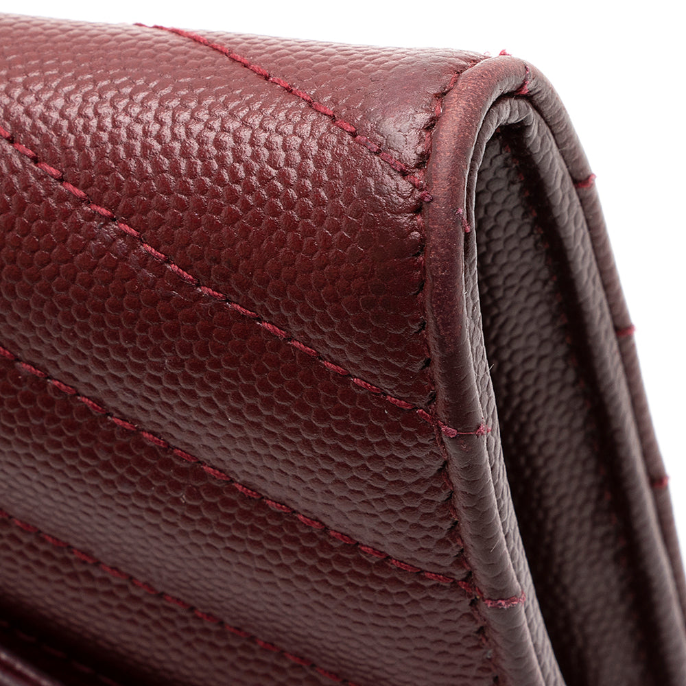 Saint Laurent Matelasse Grain de Poudre Monogram Wallet 18247