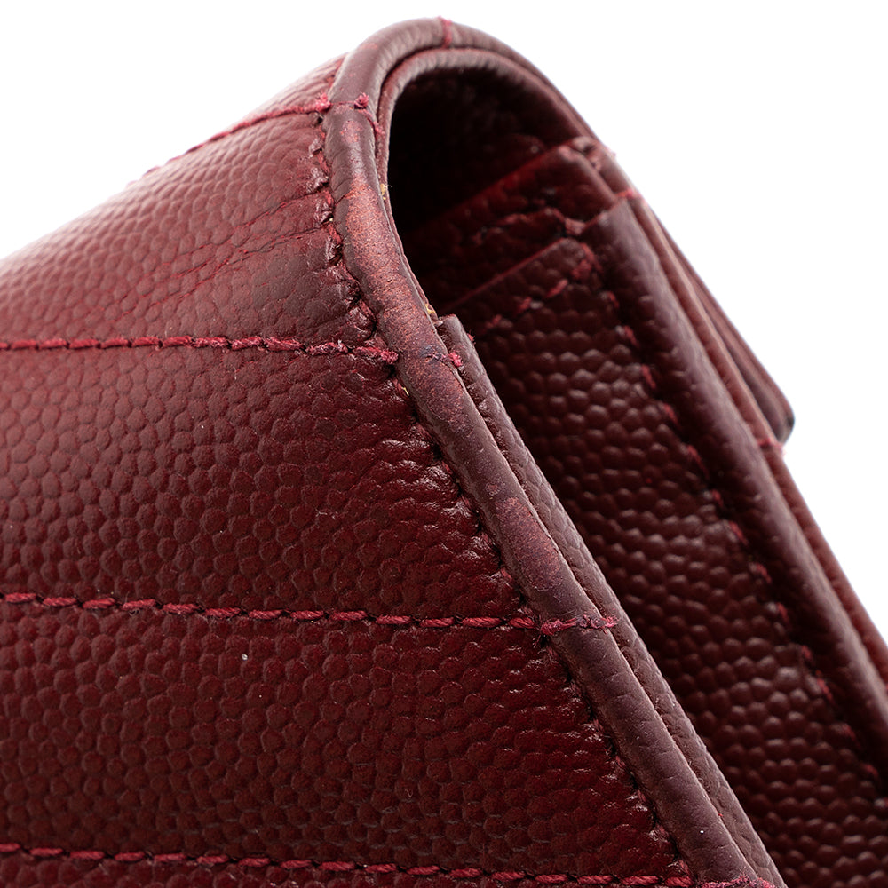Saint Laurent Matelasse Grain de Poudre Monogram Wallet 18247