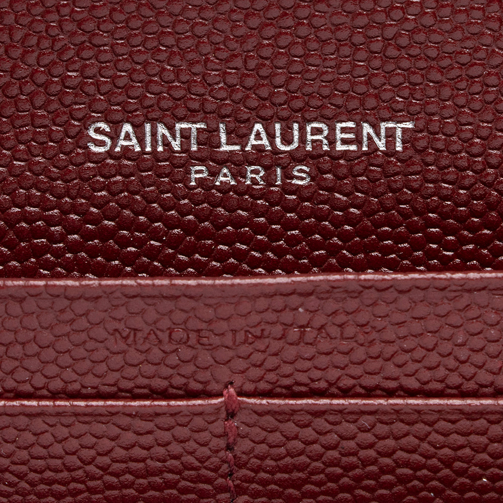 Saint Laurent Matelasse Grain de Poudre Monogram Wallet 18247