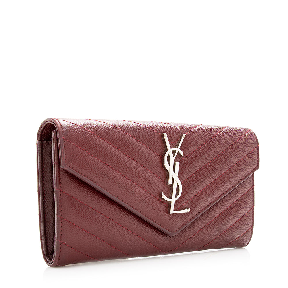 Saint Laurent Matelasse Grain de Poudre Monogram Wallet 18247