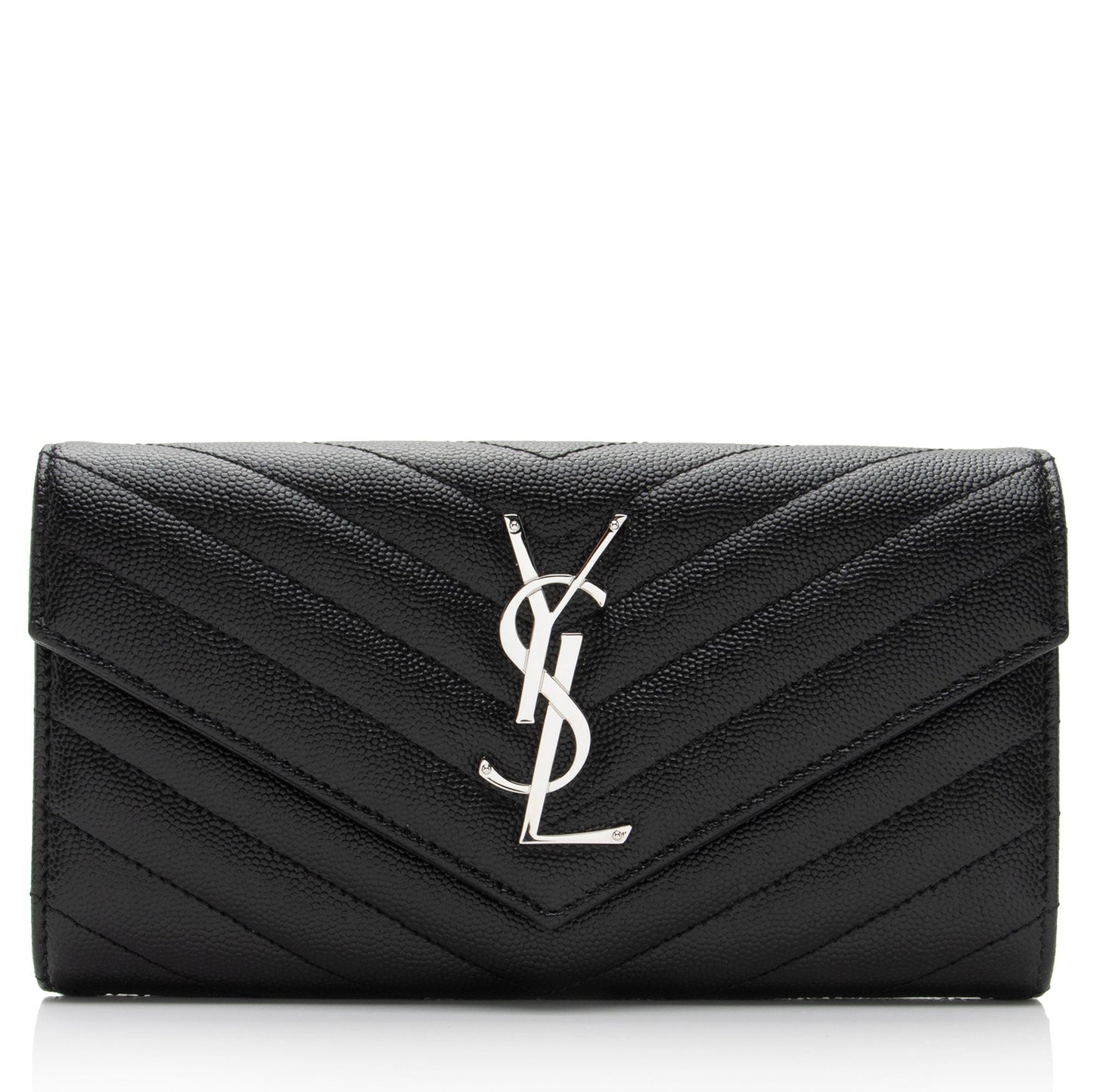 Saint Laurent Matelasse Grain de Poudre Monogram Wallet RqA2Ig