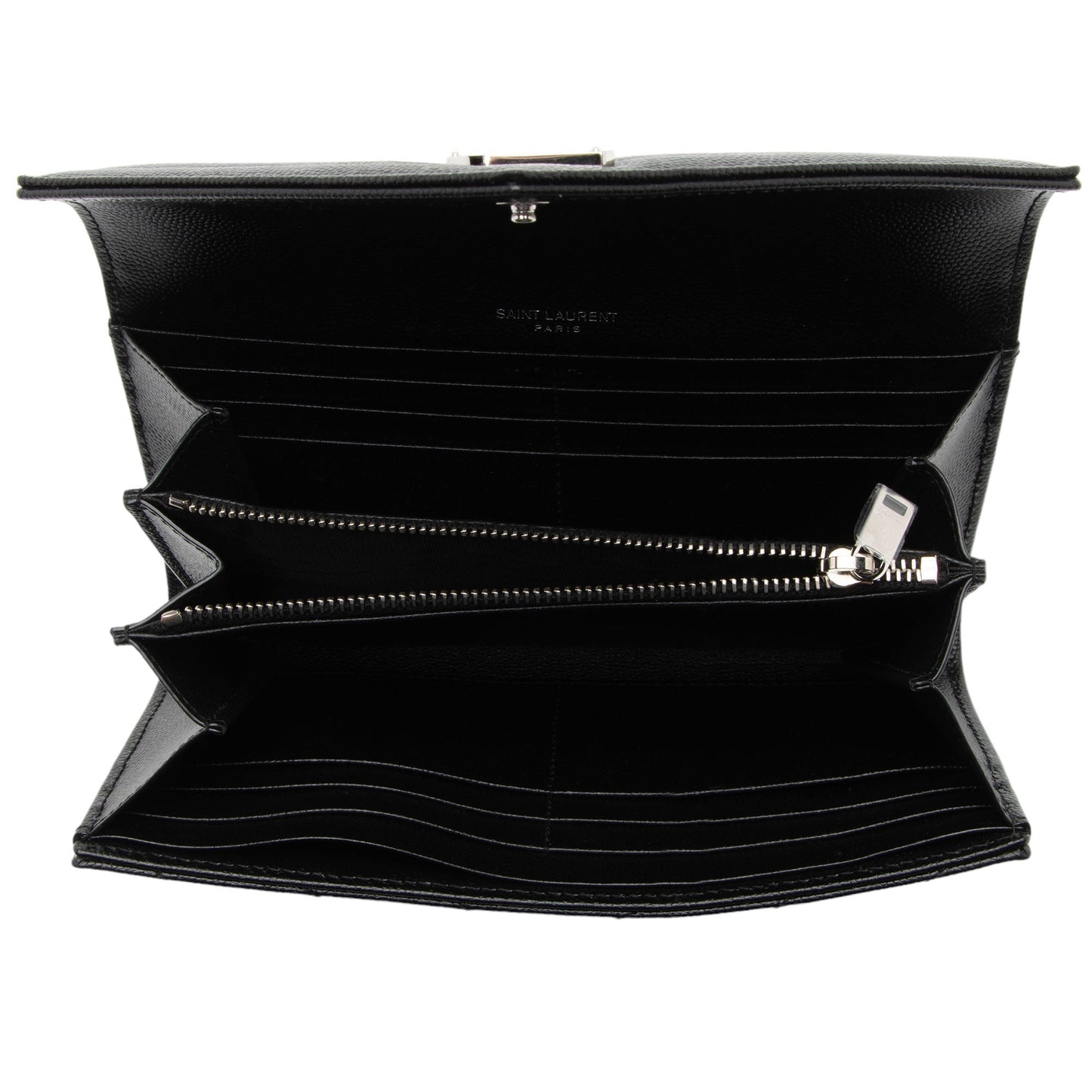 Saint Laurent Matelasse Grain de Poudre Monogram Wallet RqA2Ig