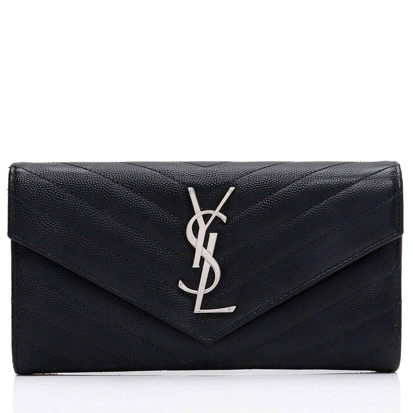 Saint Laurent Matelasse Grain de Poudre Monogram Wallet YZtdVY