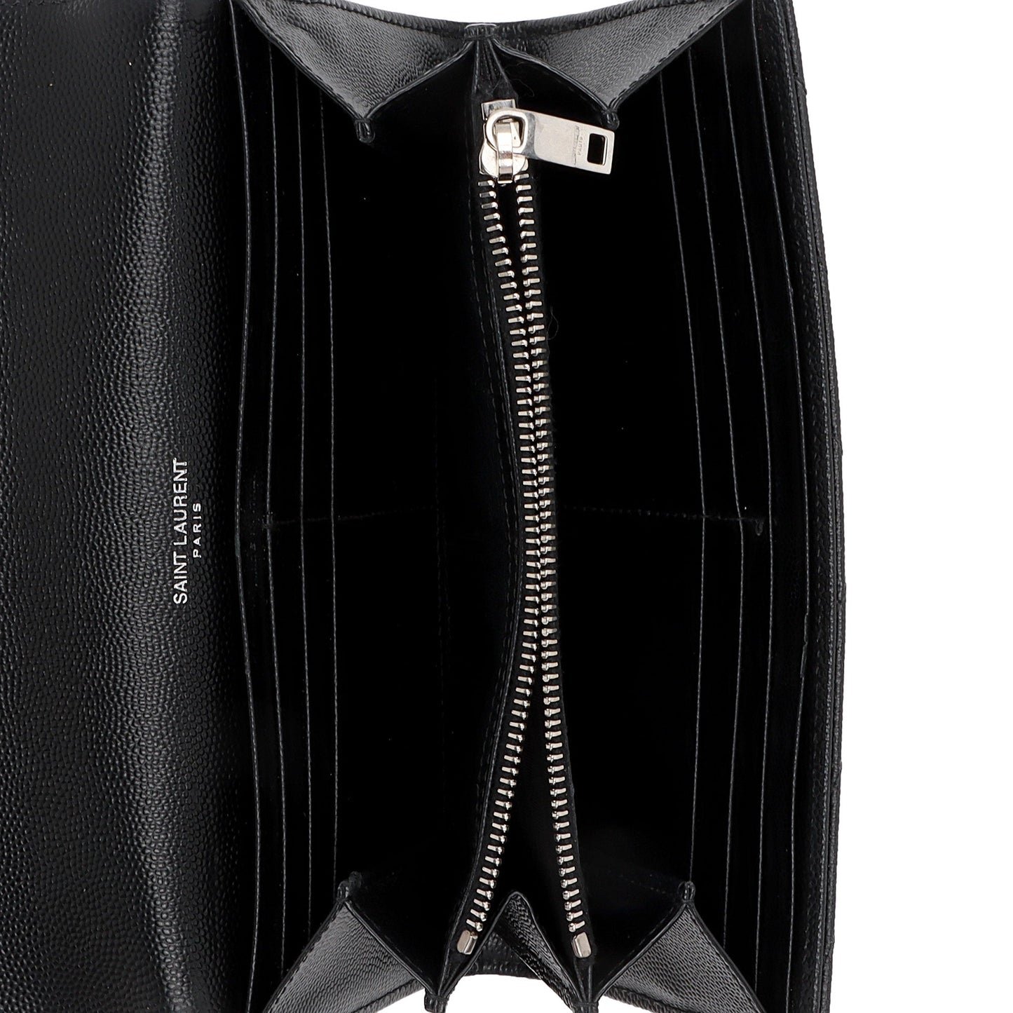 Saint Laurent Matelasse Grain de Poudre Monogram Wallet YZtdVY