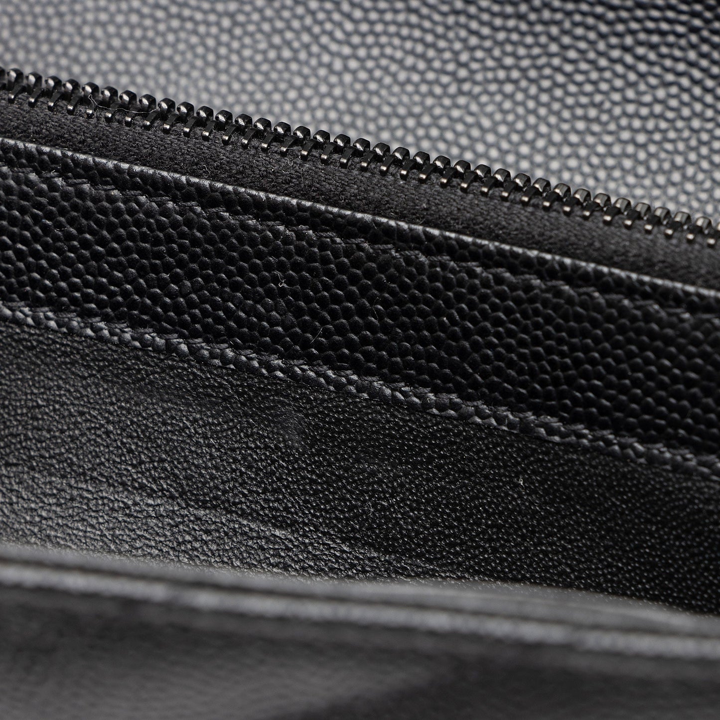 Saint Laurent Matelasse Grain de Poudre Monogram Wallet XsSTMO