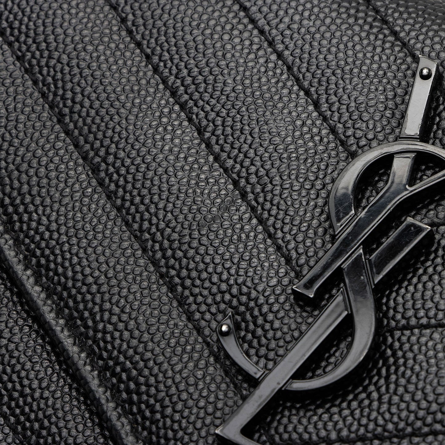 Saint Laurent Matelasse Grain de Poudre Monogram Wallet XsSTMO