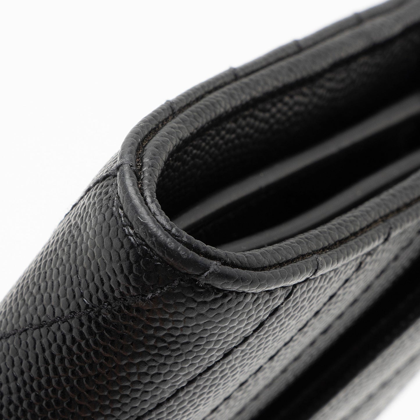Saint Laurent Matelasse Grain de Poudre Monogram Wallet XsSTMO