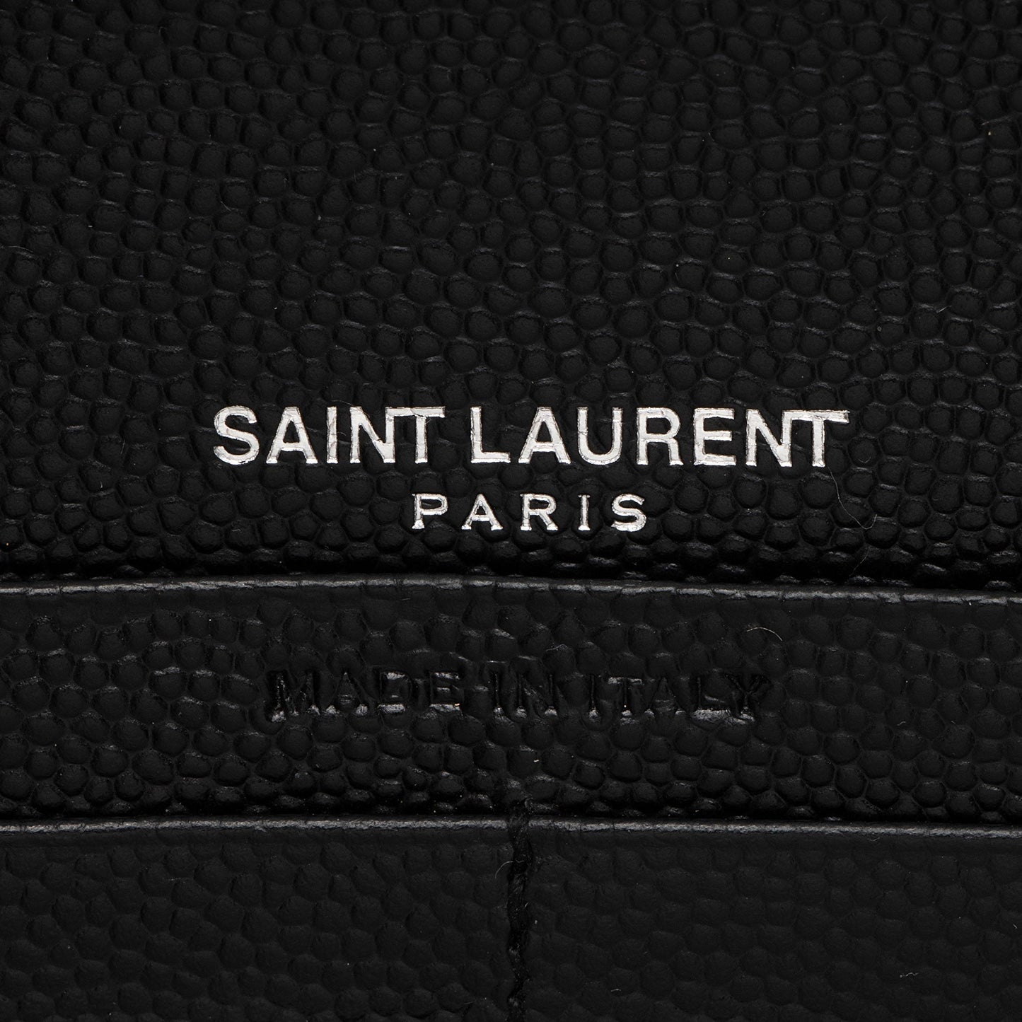 Saint Laurent Matelasse Grain de Poudre Monogram Wallet XsSTMO
