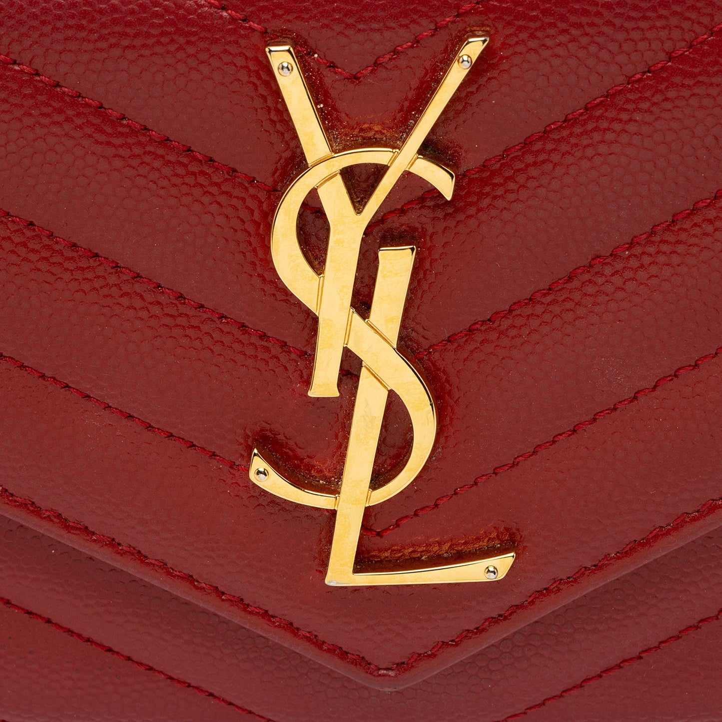 Saint Laurent Matelasse Grain de Poudre Monogram Wallet dJjYdi