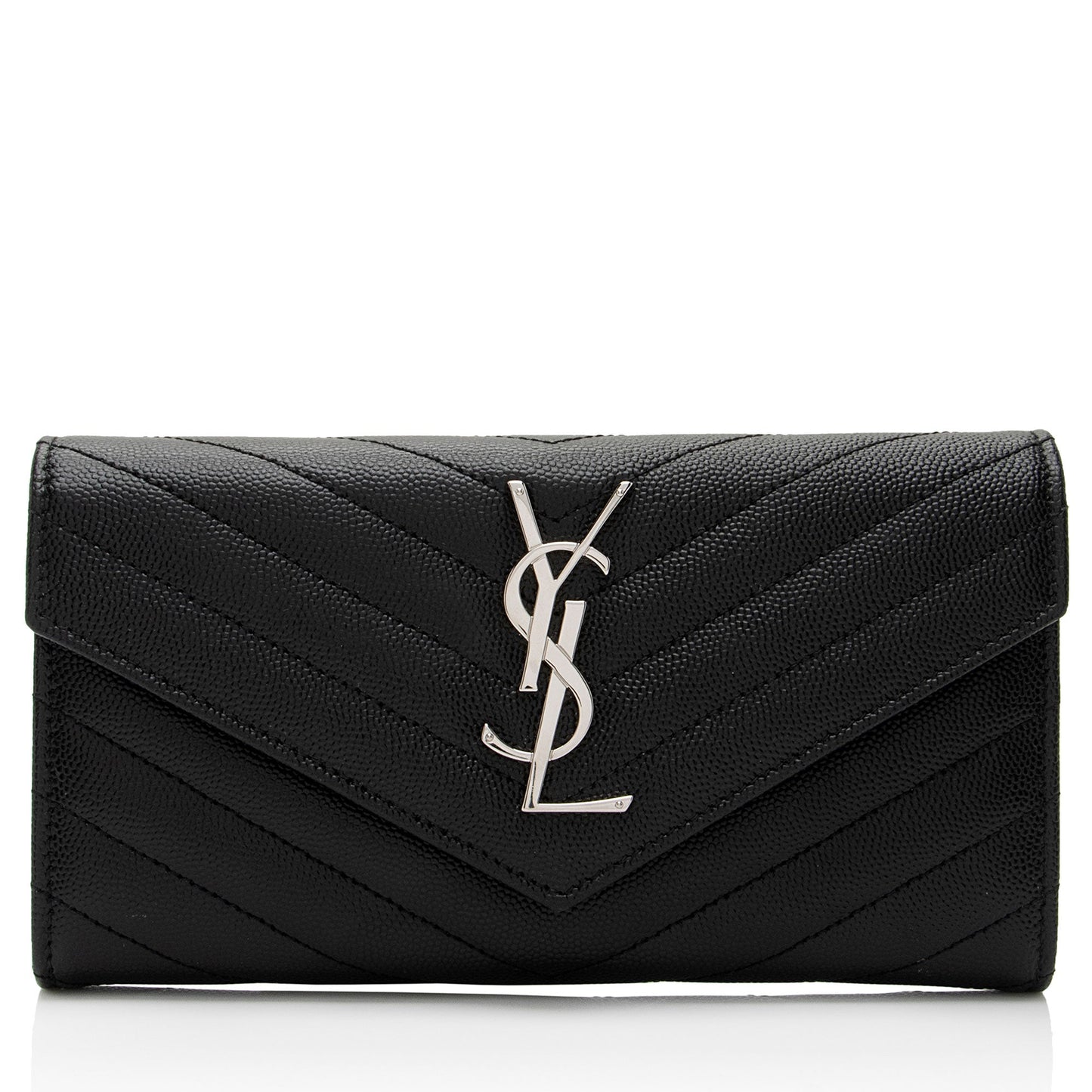 Saint Laurent Matelasse Grain de Poudre Monogram Wallet gZz6IY