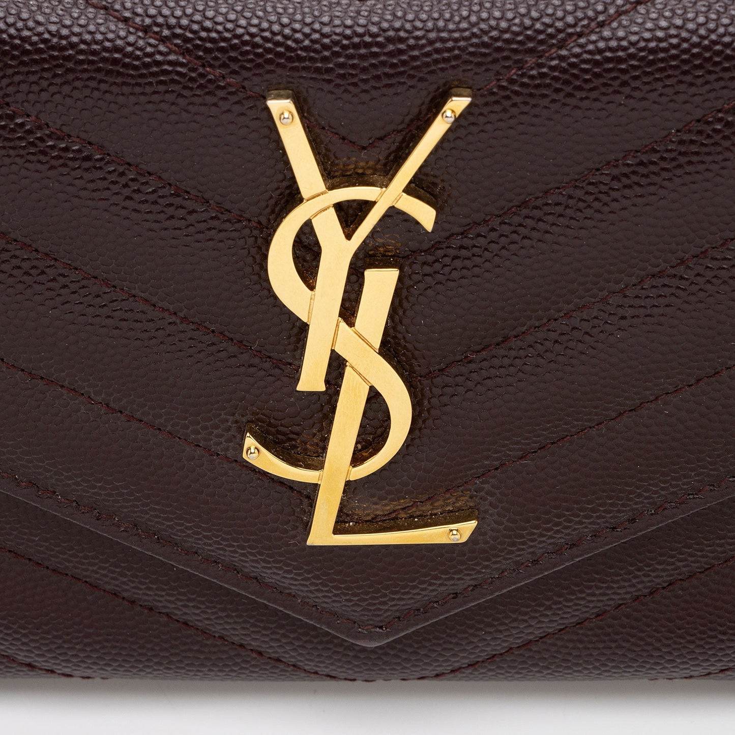 Saint Laurent Matelasse Grain de Poudre Monogram Wallet D9u1hR