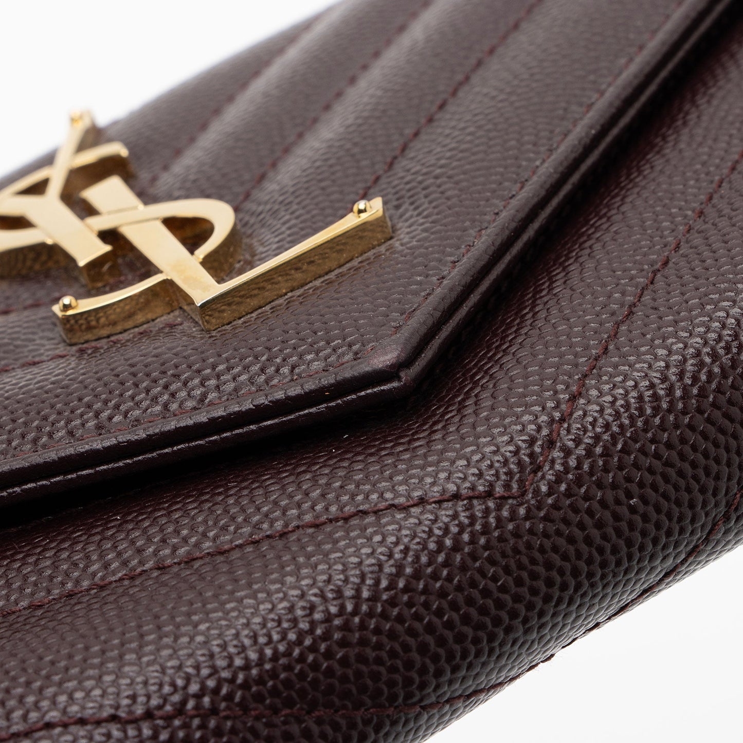 Saint Laurent Matelasse Grain de Poudre Monogram Wallet D9u1hR