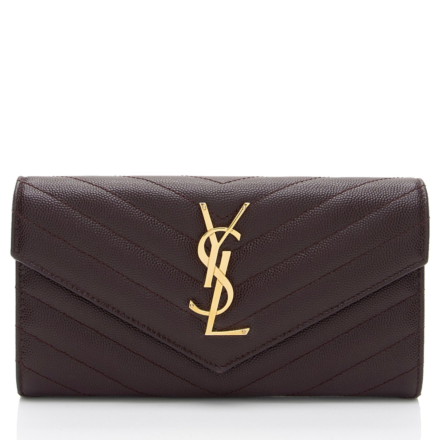 Saint Laurent Matelasse Grain de Poudre Monogram Wallet D9u1hR