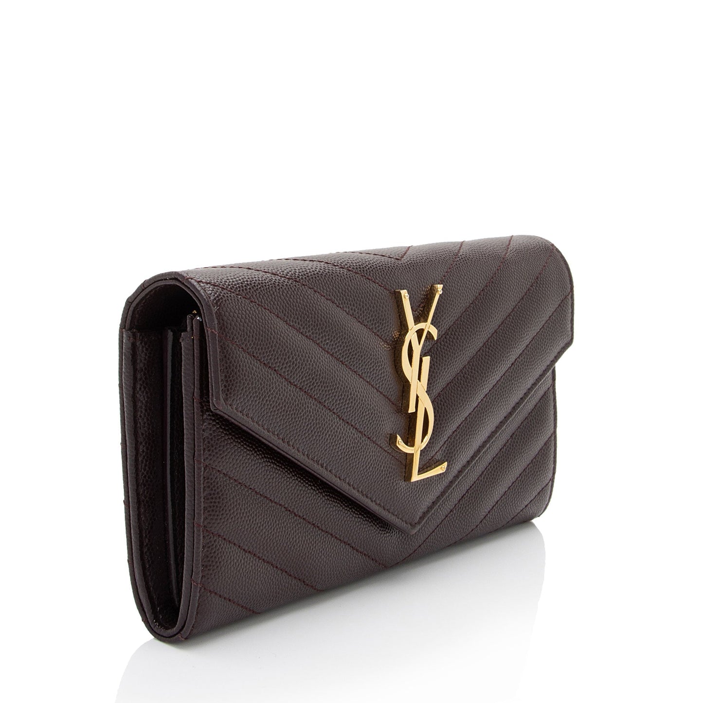 Saint Laurent Matelasse Grain de Poudre Monogram Wallet D9u1hR