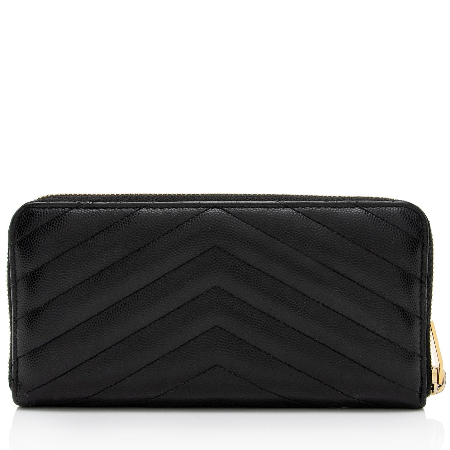 Saint Laurent Matelasse Grain de Poudre Monogram Zip Around Wallet wej7UG