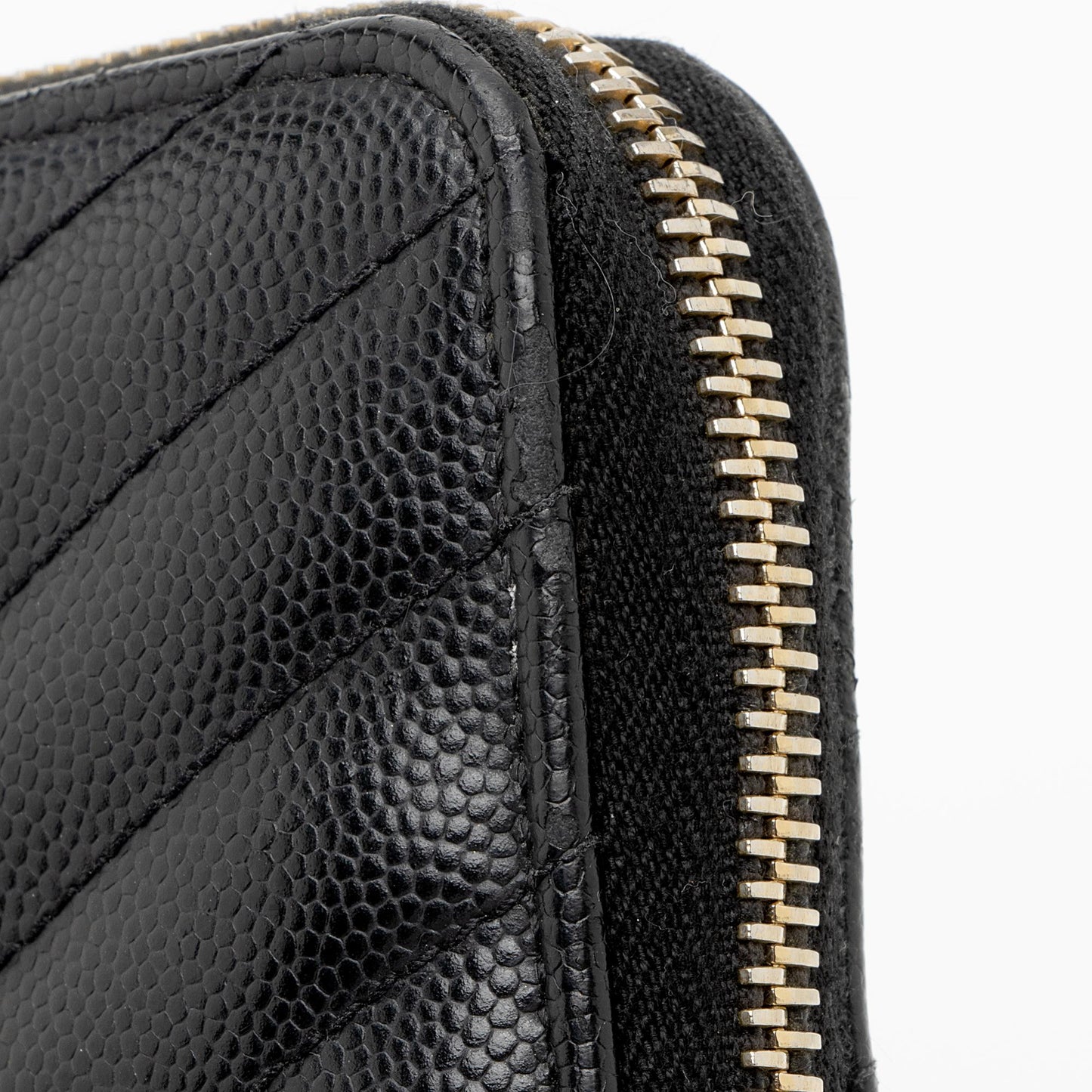 Saint Laurent Matelasse Grain de Poudre Monogram Zip Around Wallet wej7UG
