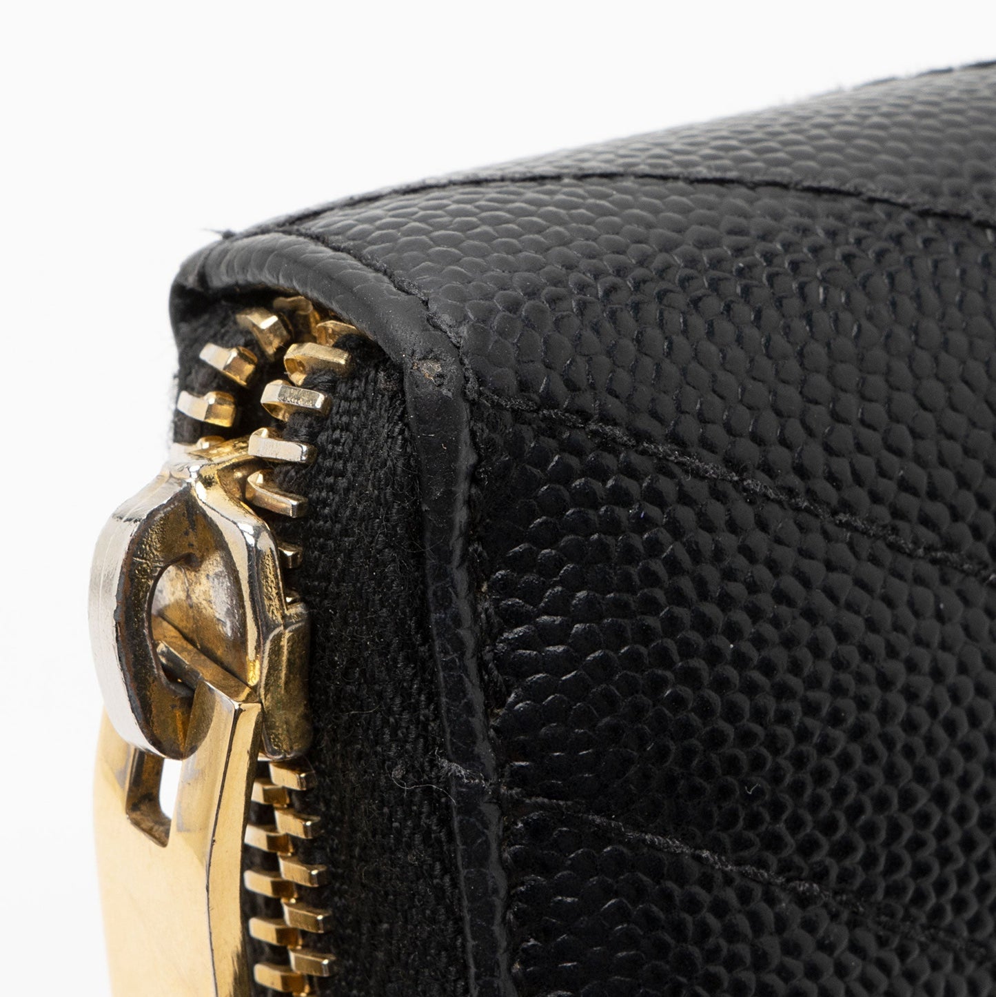 Saint Laurent Matelasse Grain de Poudre Monogram Zip Around Wallet YBU9hg