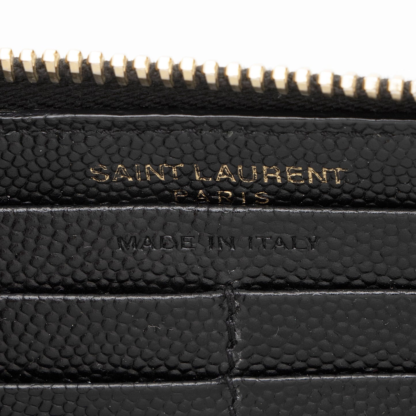 Saint Laurent Matelasse Grain de Poudre Monogram Zip Around Wallet YBU9hg